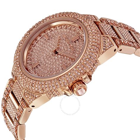 michael kors ladies bling watches|Michael Kors rose gold watch.